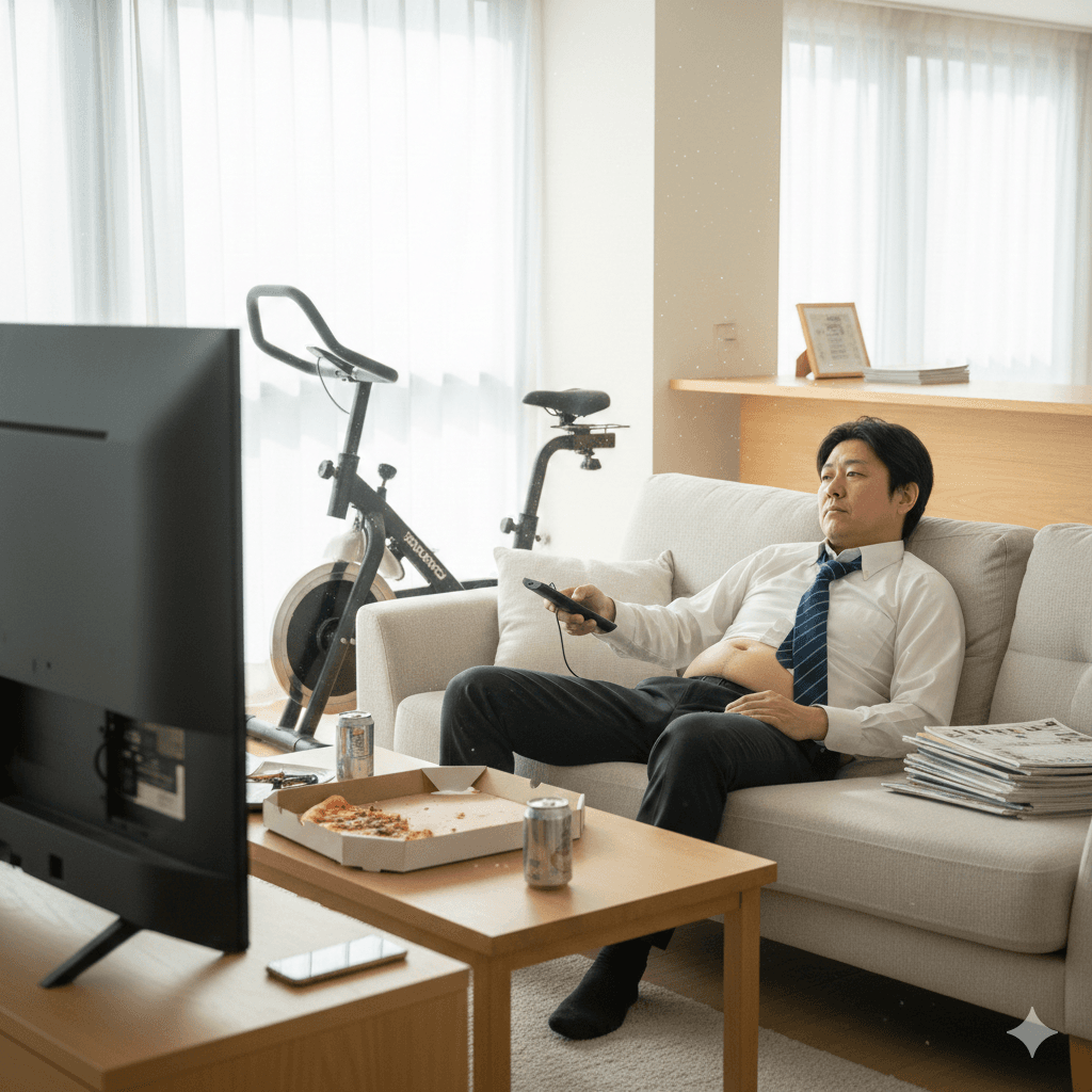 デスクワークと体組成計