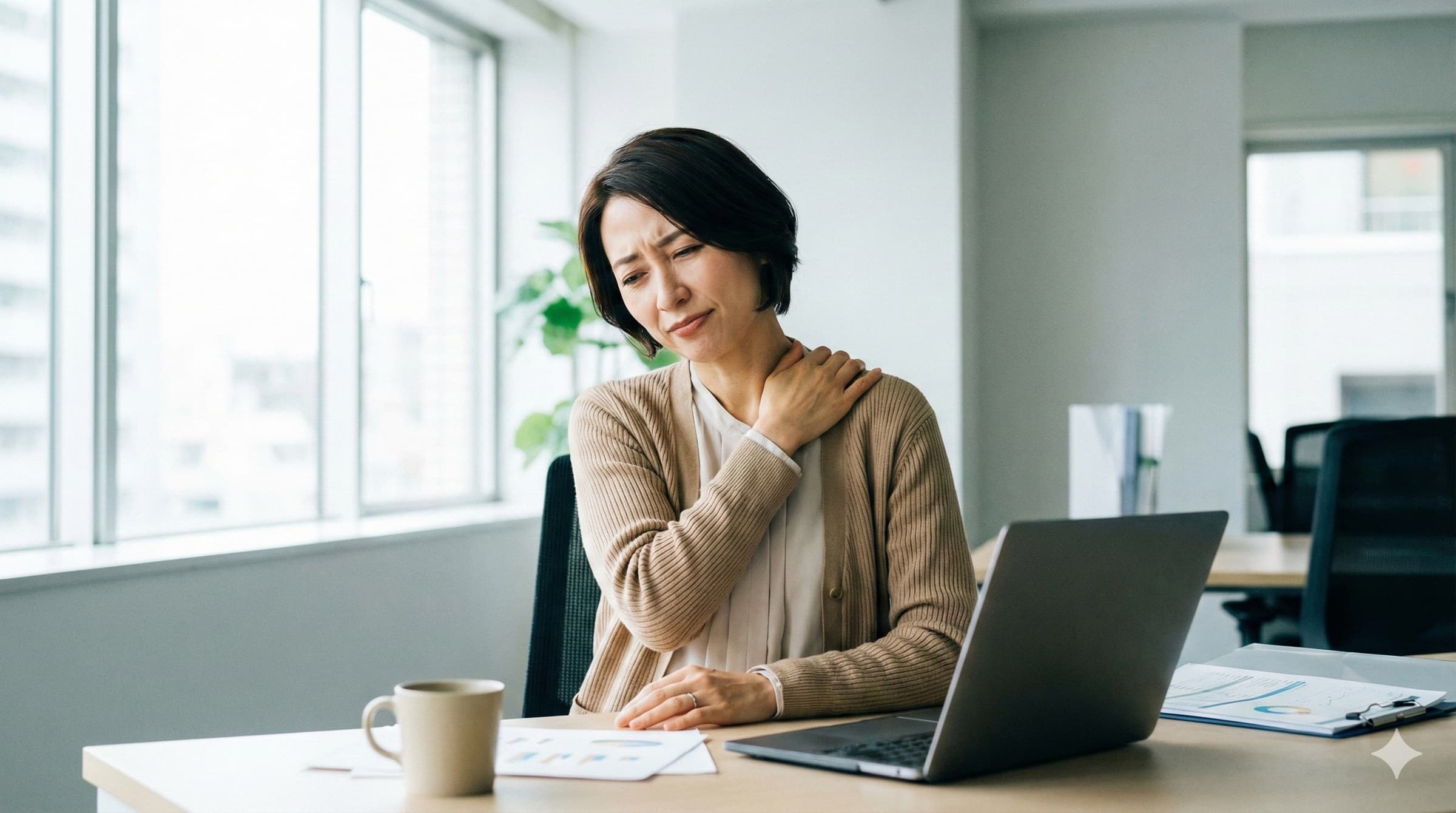 デスクワークの肩こりが治らない