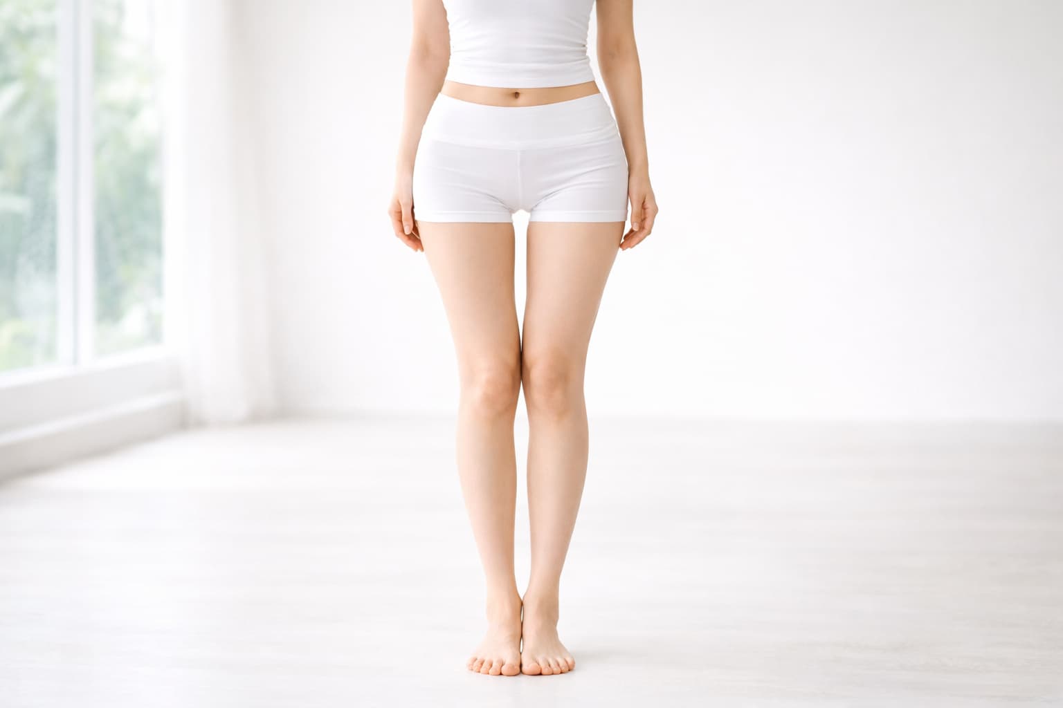 美脚になった女性のイメージ