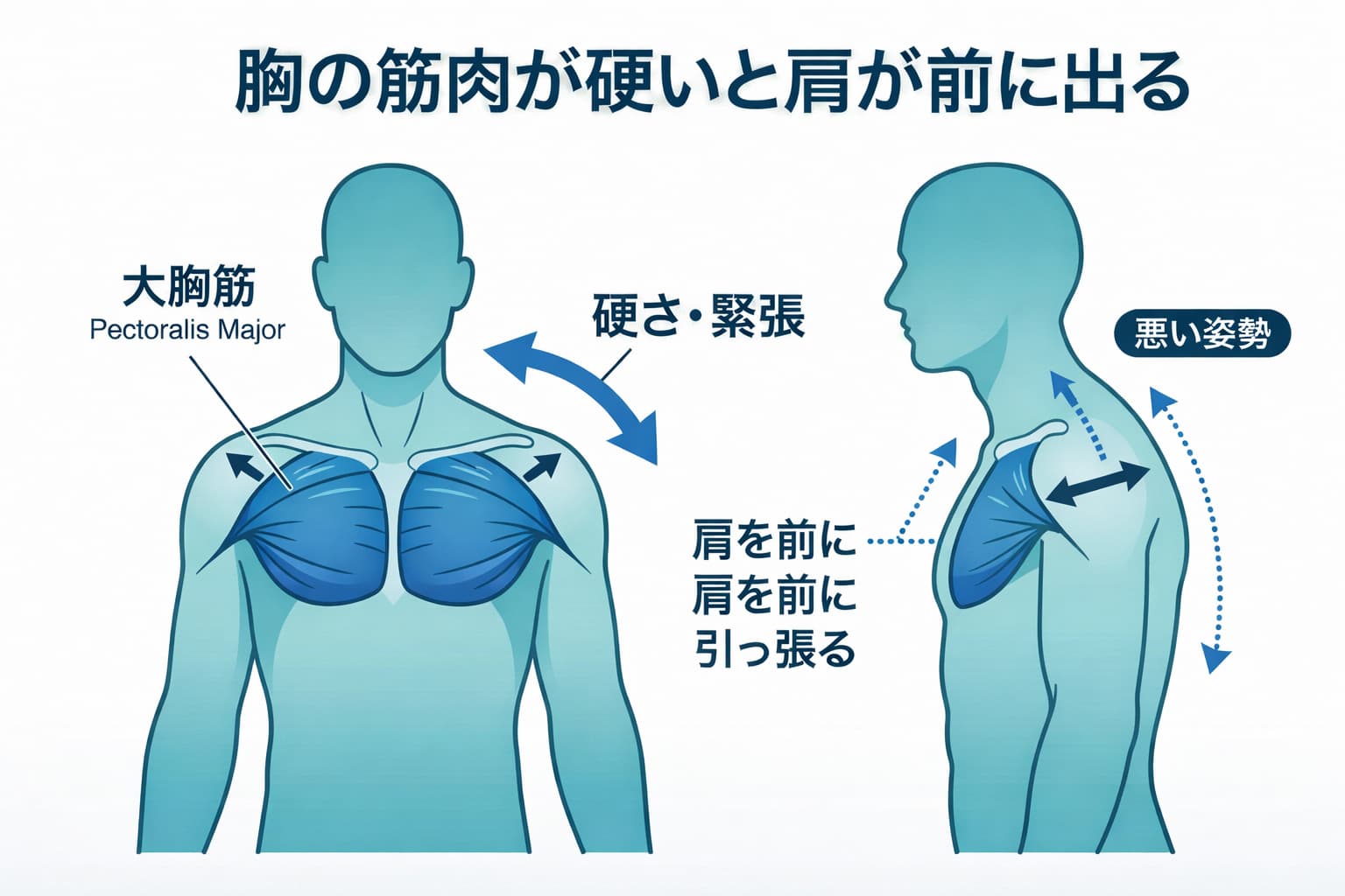 背中の筋肉のイメージ
