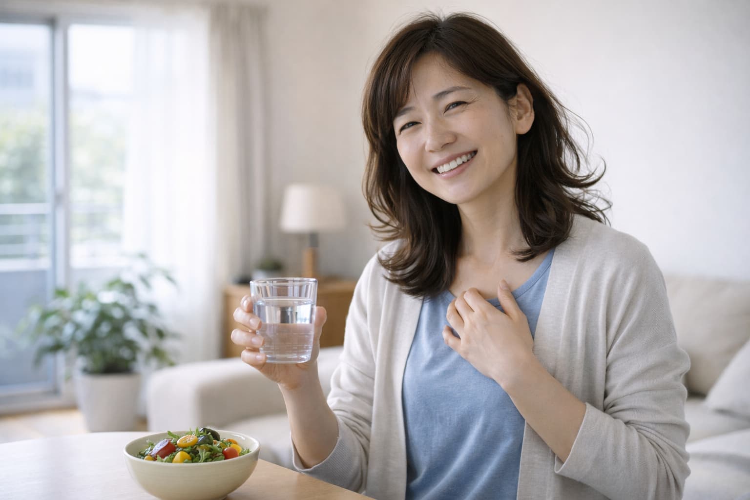 健康的な生活を送る40代