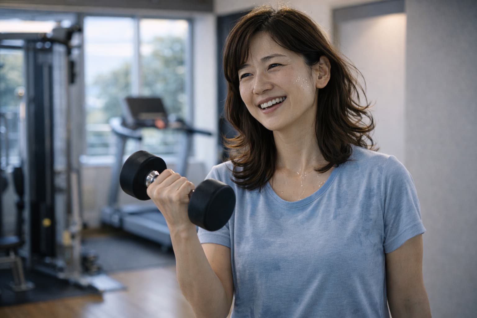 トレーニングをする人