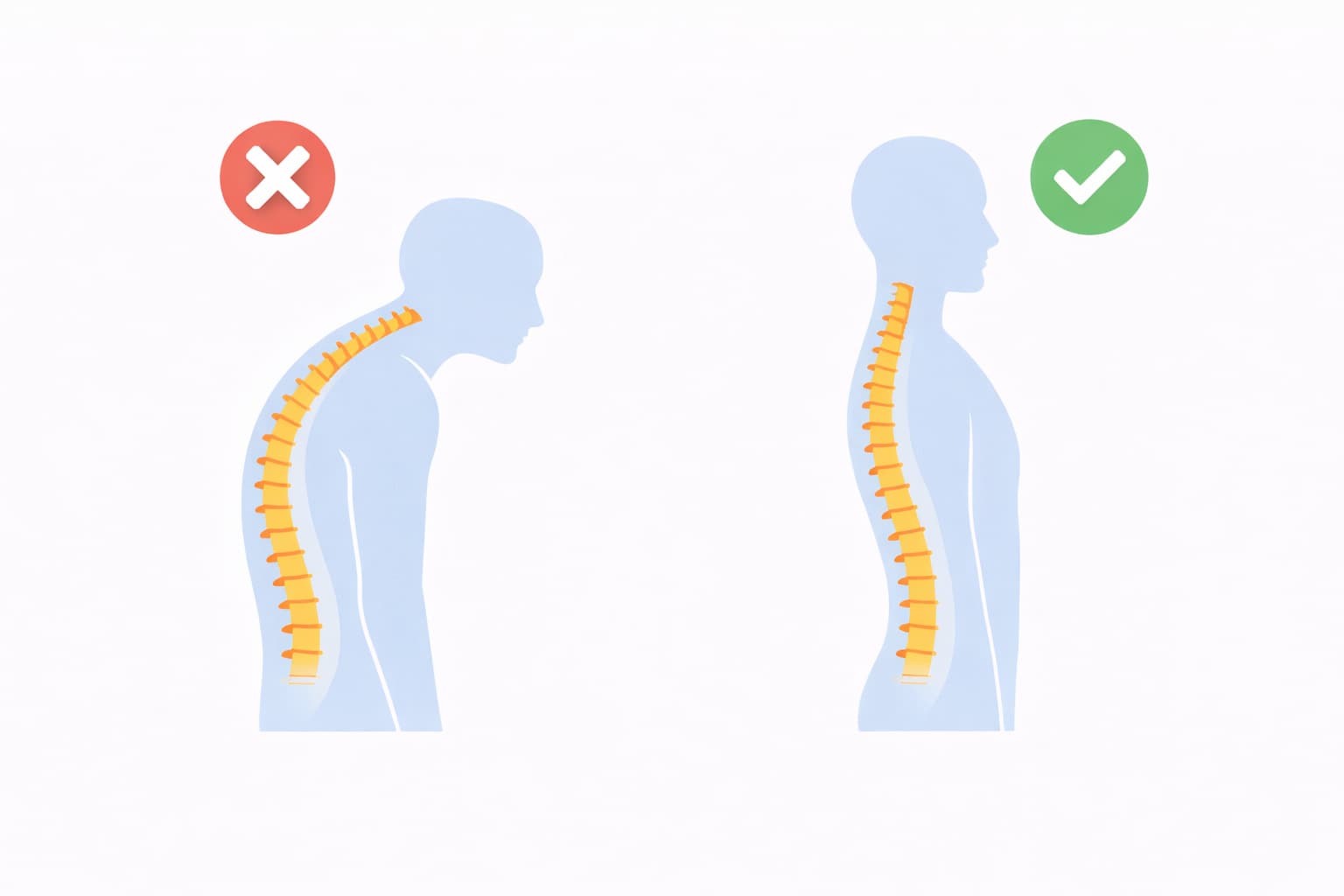 姿勢の悪化と体幹の弱さ