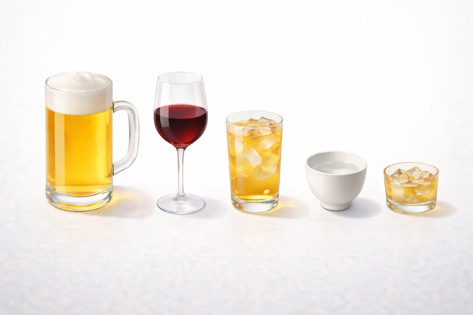 お酒のカロリー比較