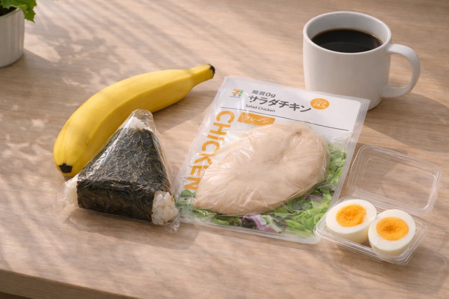 コンビニ朝食の組み合わせ