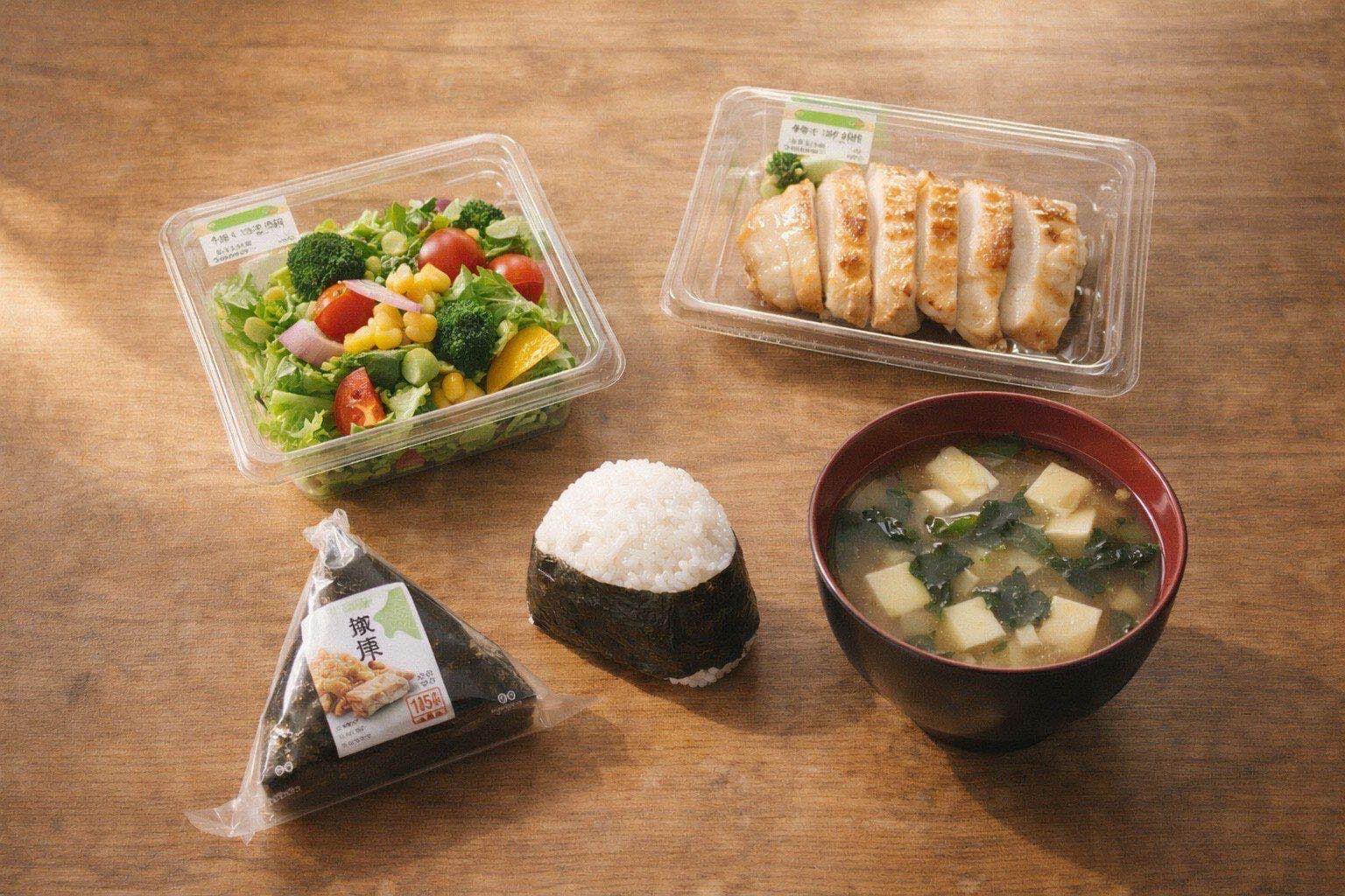 ヘルシーなコンビニ食