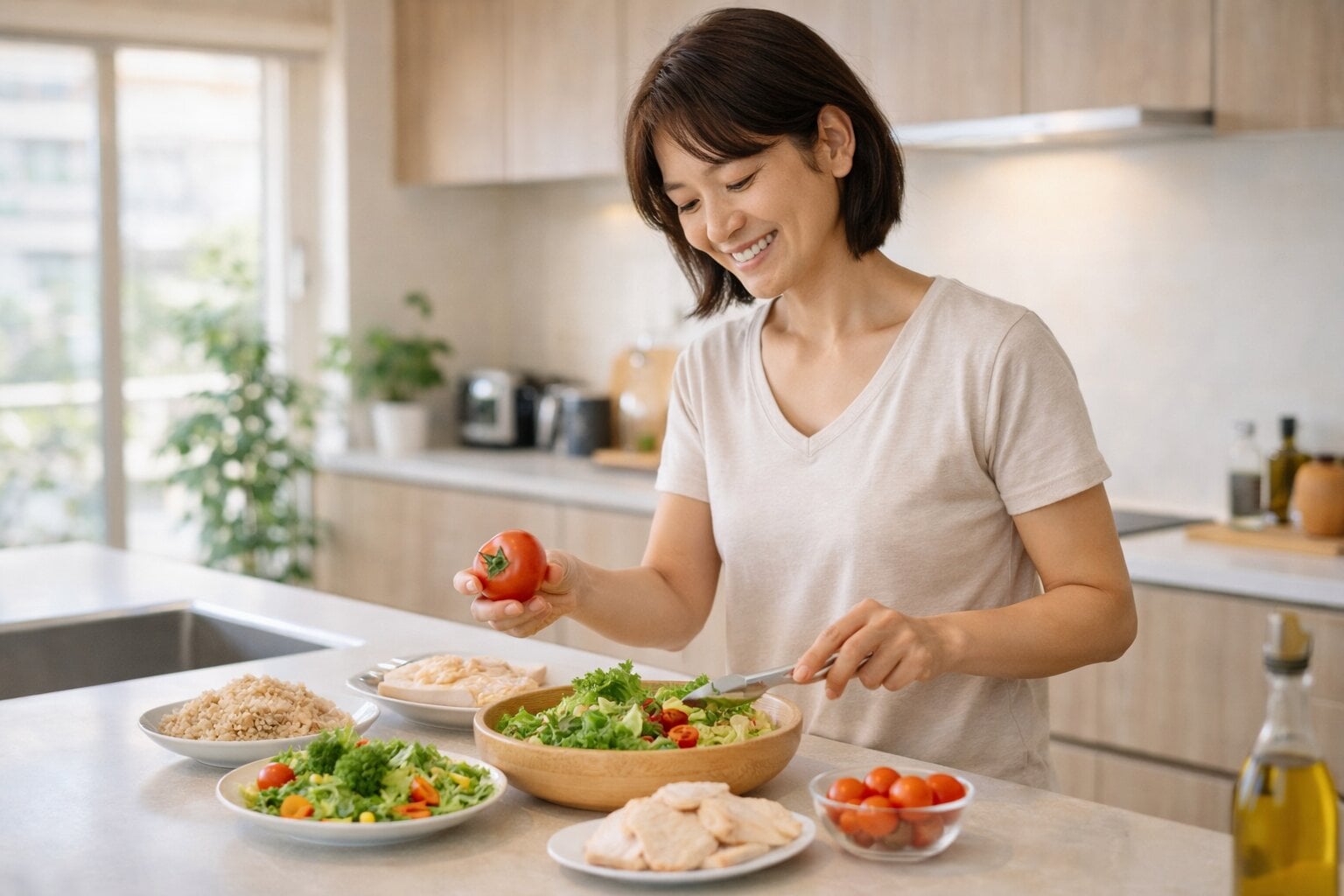 食事管理とカロリー計算のイメージ