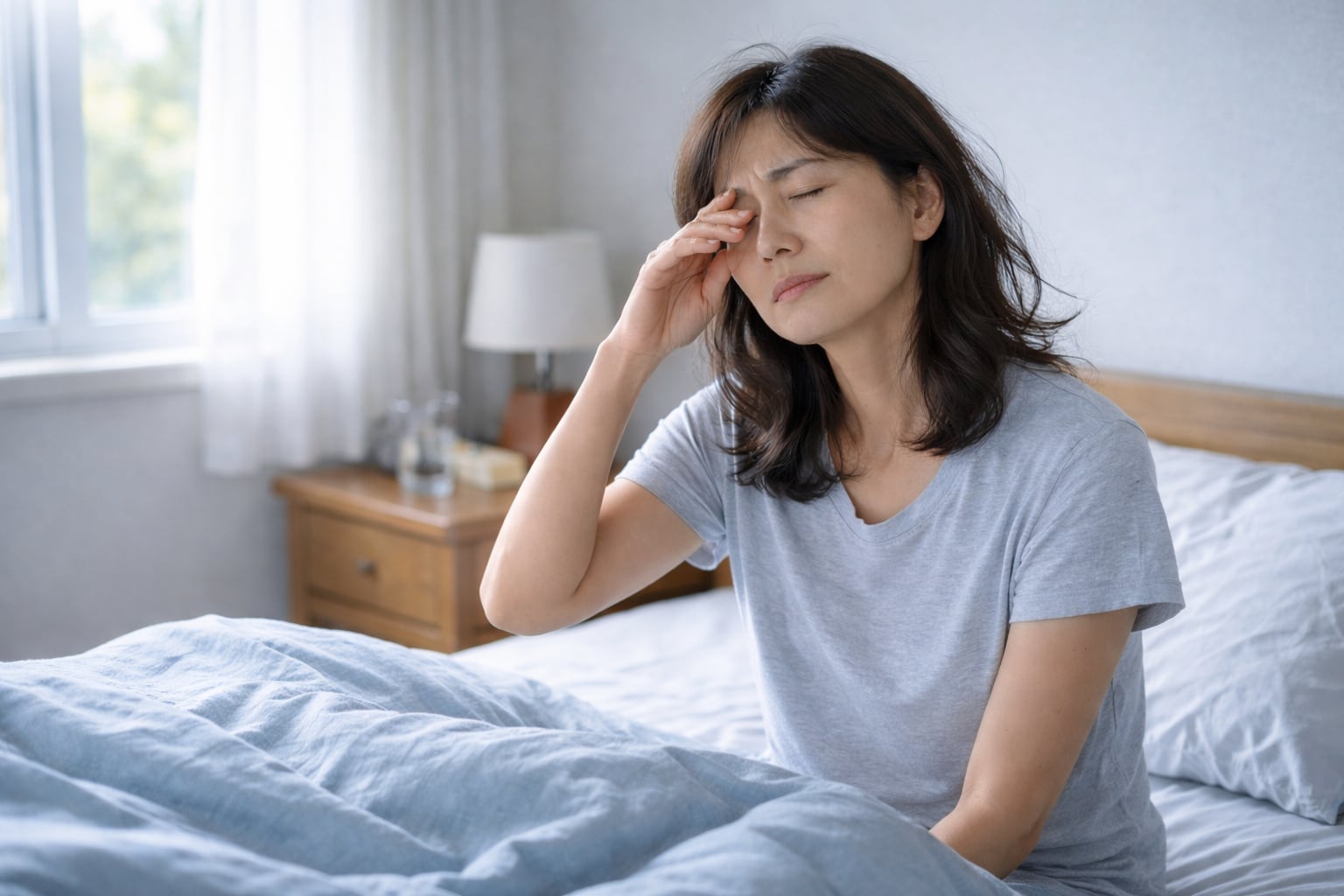 睡眠に悩む人のイメージ