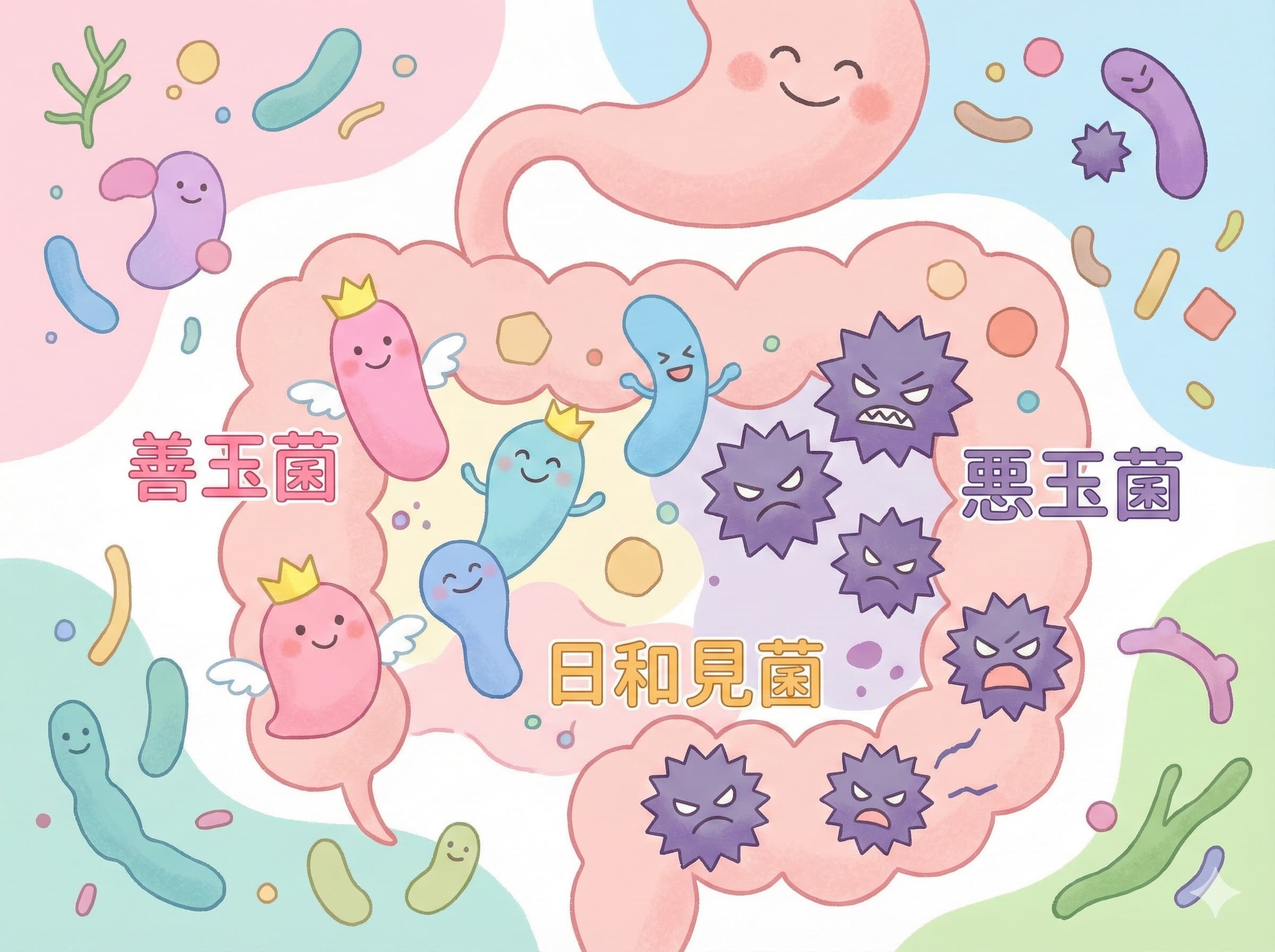 腸内細菌のイメージ
