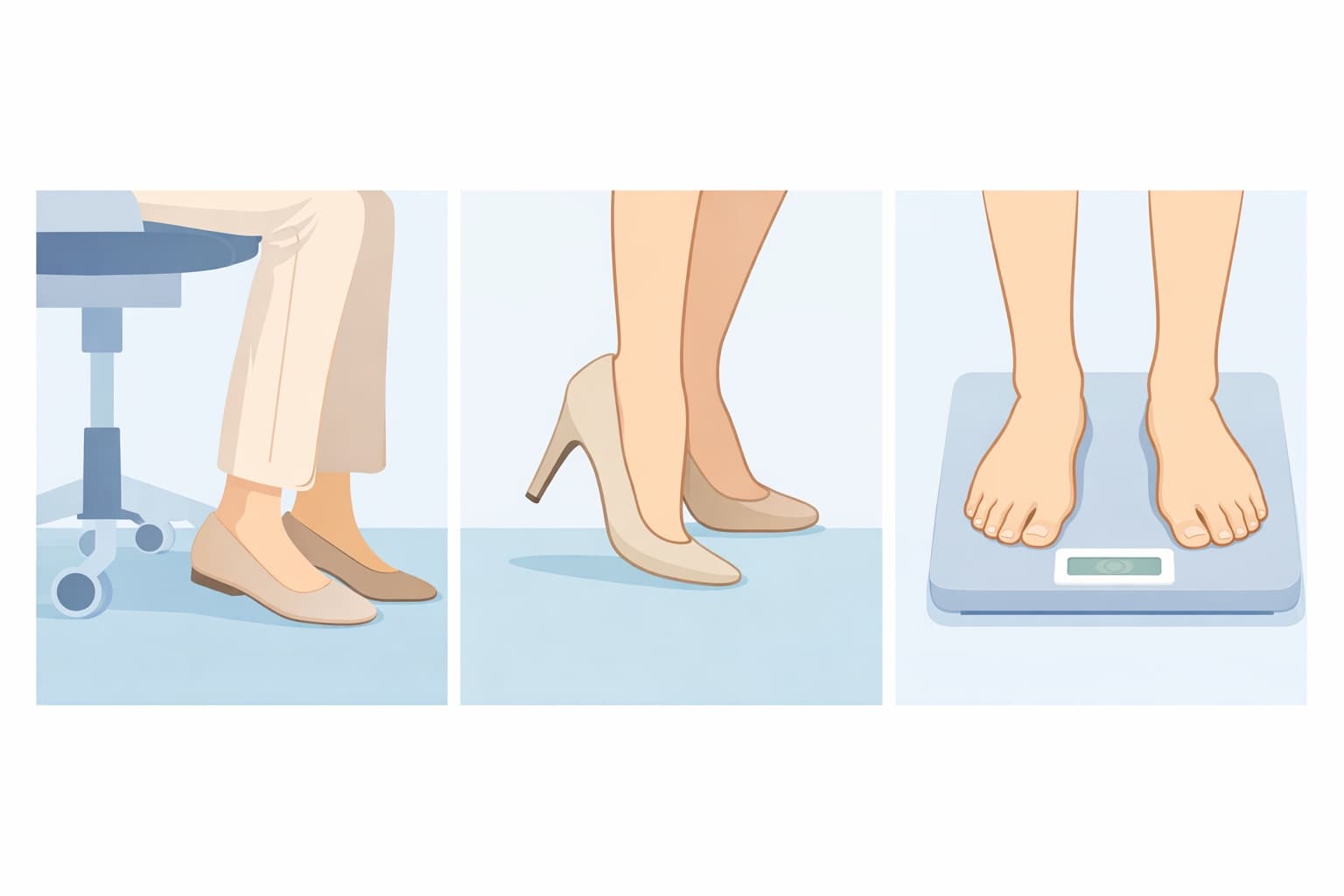 運動不足と足のアーチ