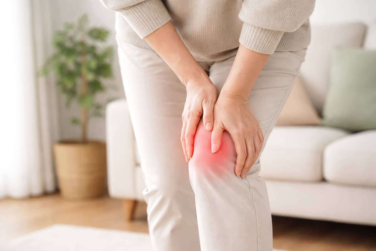 膝への負荷のイメージ