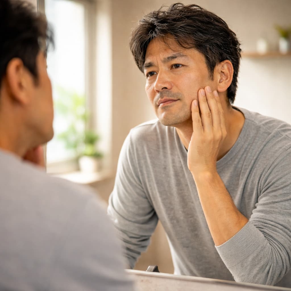 年齢による変化を感じる男性