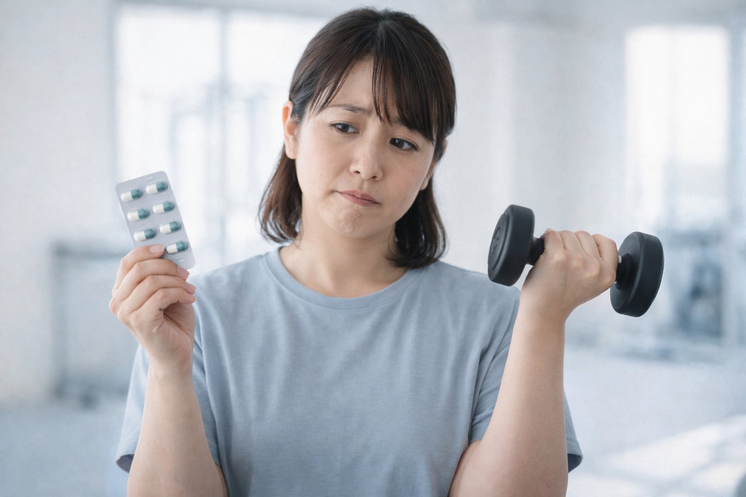 GLP-1薬と筋肉量の関係を示すイメージ