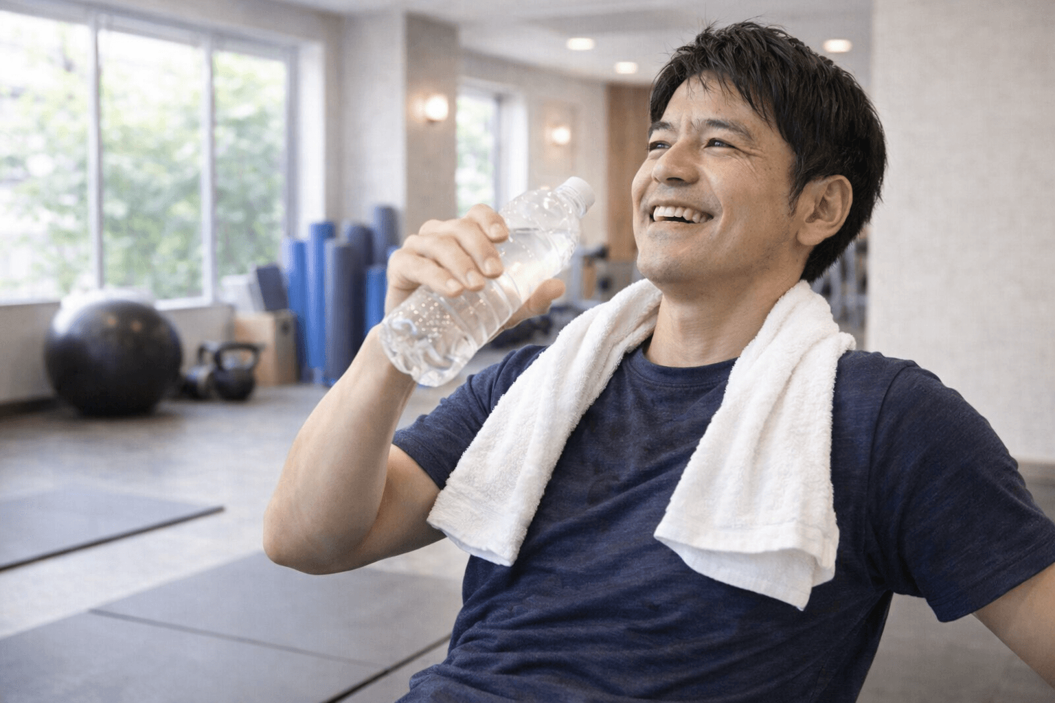 運動後の爽快な気持ちのイメージ