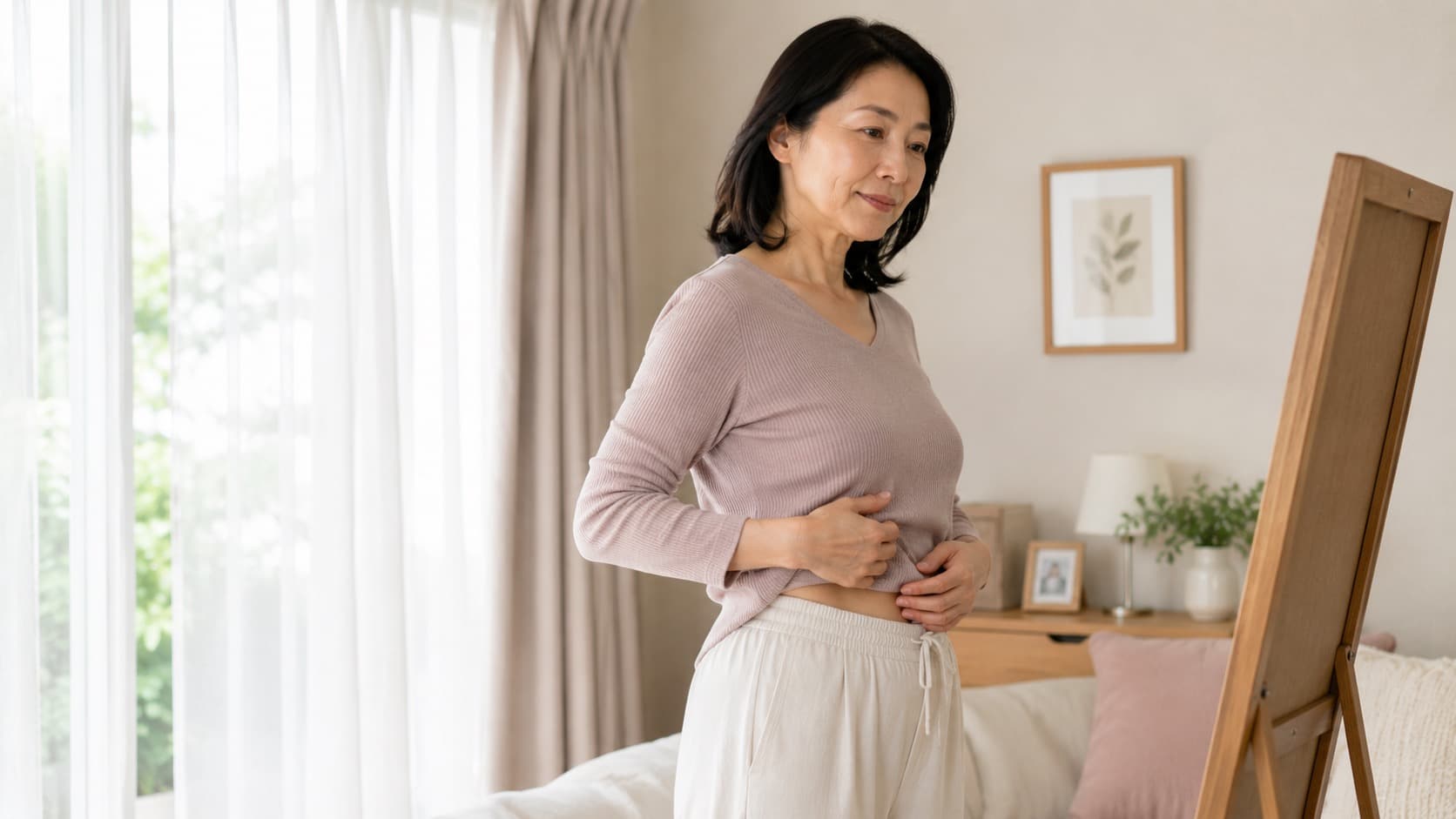 40代・50代女性が体型の変化を感じるイメージ