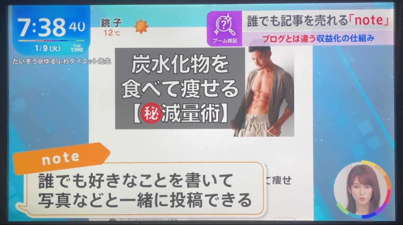 青木泰蔵 TV note紹介