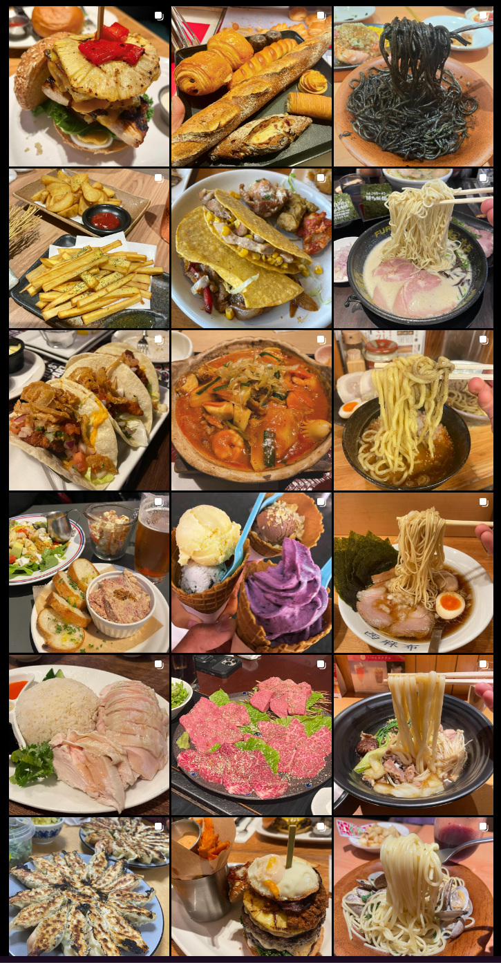 Instagram @taizo_food のスクリーンショット